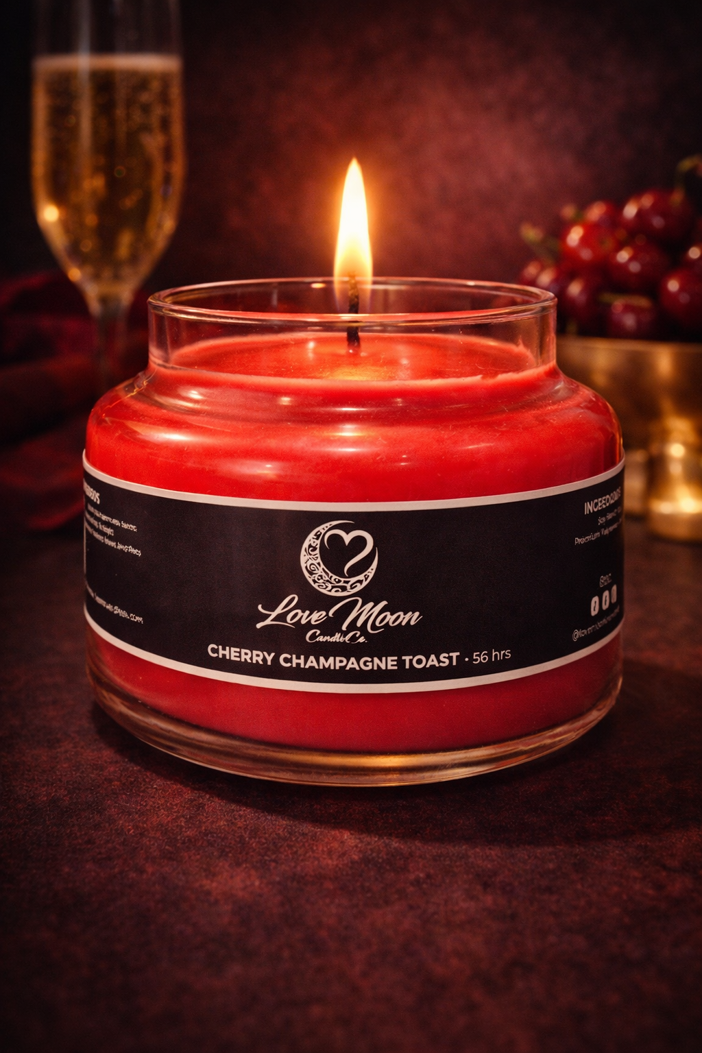 Cherry Champagne Toast